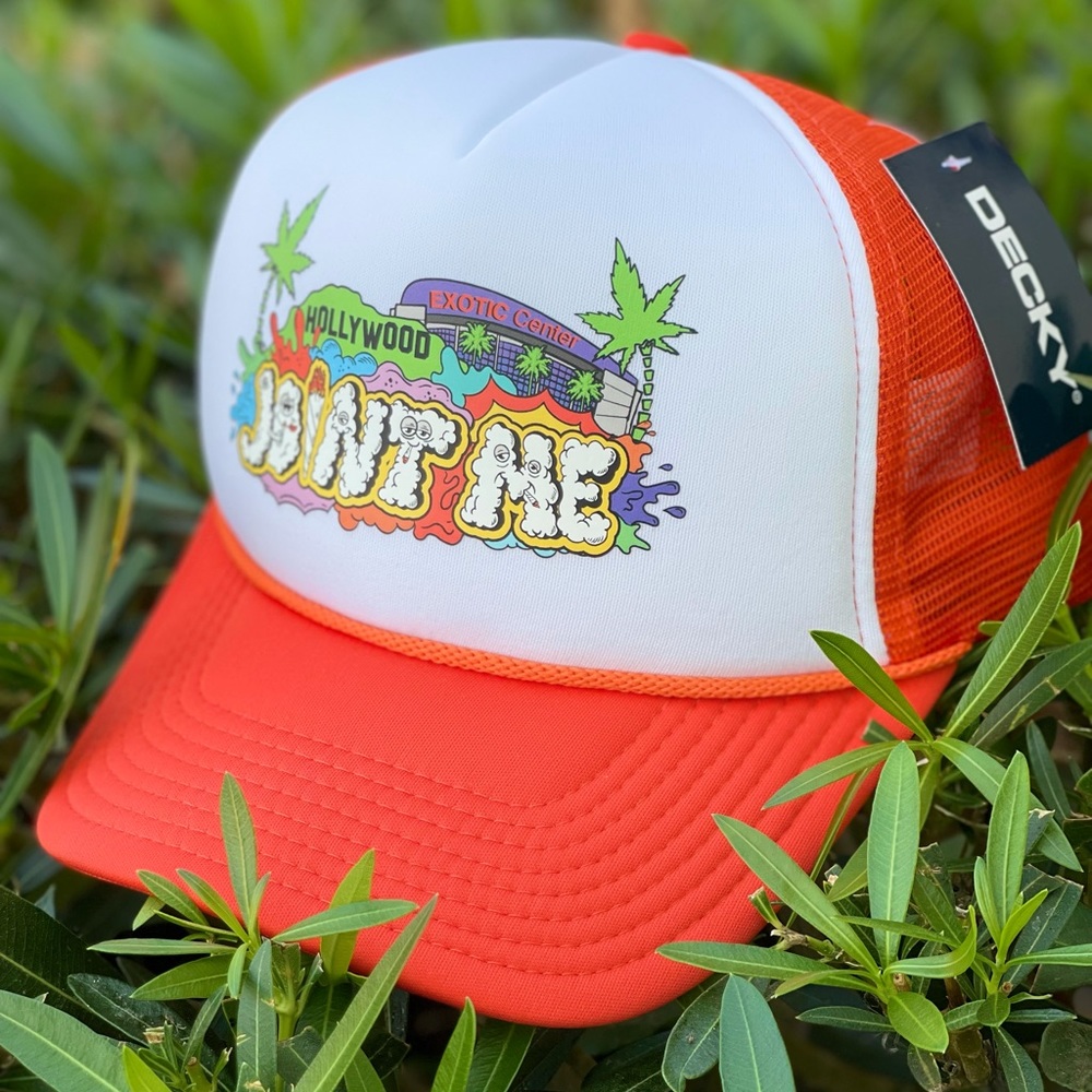 JOINT ME • MESH TRUCKER HAT ADJUSTABLE • ORANGE